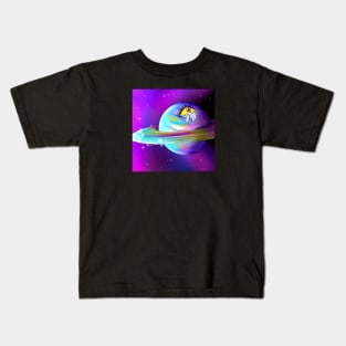 Planet With Eye Fingers Kids T-Shirt